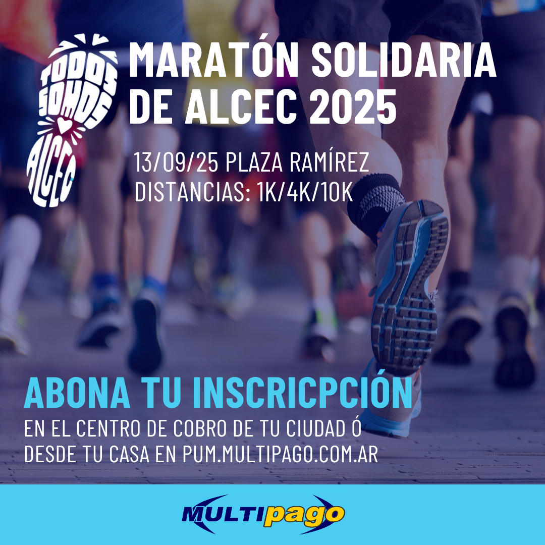 MARATÓN ALCEC: ABONA LA INSCRIPCIÓN EN MULTIPAGO